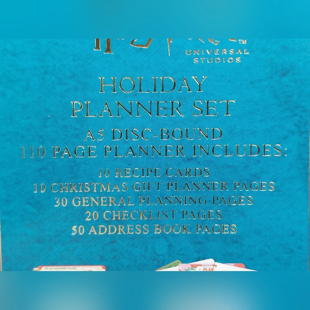 2024 Universal Studios Harry‎ Potter Hogsmeade For Christmas Journal Planner Set
